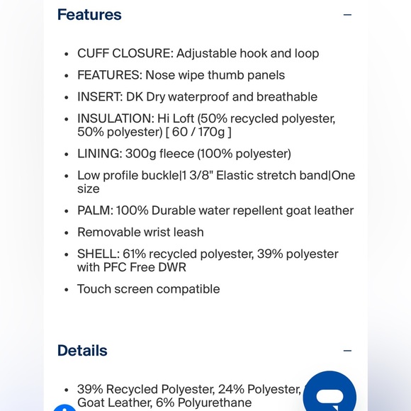 🏂 NWT DAKINE FILLMORE TRIGGER MITT SIZE XL SNOWBOARD - Picture 6 of 9